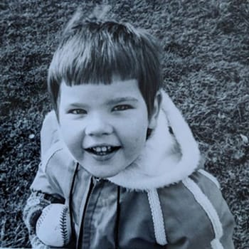 Layne as a young child